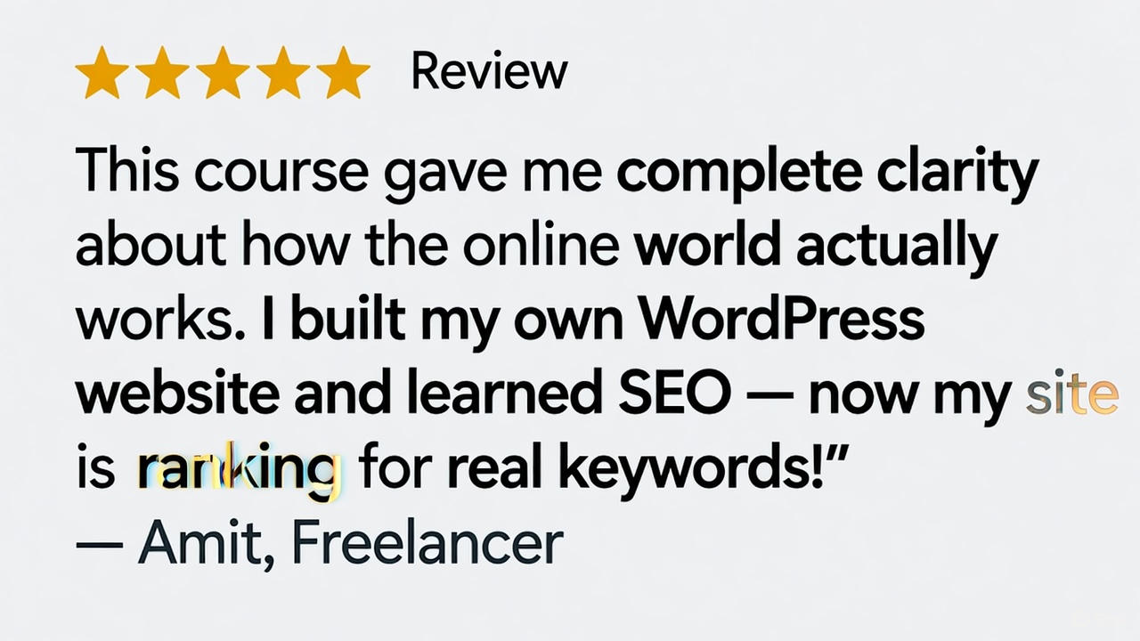 Student testimonial 1